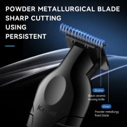 Kemei Men's Cordless Hair Clipper USB Rechargeable Zero Gap Trimmer Electric Hair Clipper Original Blade Accessories KM-2299