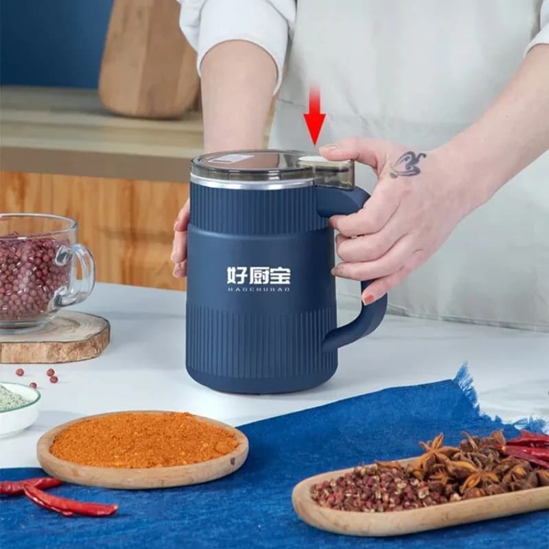 【Ultra-Fine Powder】 Household Grinder Coffee Bean Grain Crushing Mill Electric Small Powder Grinding 【US/UK/EU Plug】