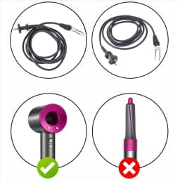 For Hair Dryer Universal Accessories HD01/02/03/04/07/08/15 1.8M Power Cord EU Plug