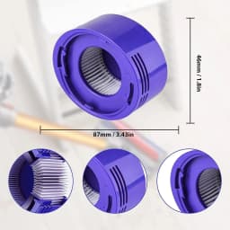 Upgrade Rear Motor Cover Hepa Filter Post filter Replacemen for Dyson V7 V8 Cordless Vacuum Cleaner Accessories