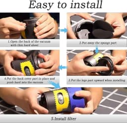 Upgrade Rear Motor Cover Hepa Filter Post filter Replacemen for Dyson V7 V8 Cordless Vacuum Cleaner Accessories