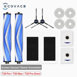 For Ecovacs Debot T30 Pro Omni /T30 Max / YEEDI M12 Pro+ Accessories Main Side Brush Filter Mop Dust Bag Replacement Spare Parts