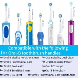 10Pcs Replacement Toothbrush Heads Compatible with Oral-B Braun Professional Electric Toothbrush Heads Brush Heads