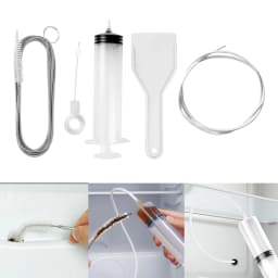 5Pcs Refrigerator Drain Hole Clog Remover for Kitchen Household Cleaning Reusable Fridge Dredging Kits Kitchen Accessories