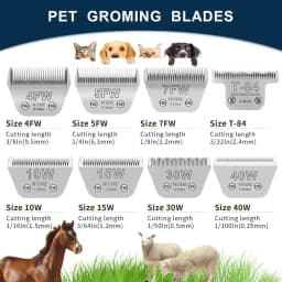 Detachable Animal Dog pet Horse Grooming wide blade Fit For Andis, Oster A5, Wahl KM/Furzone/Laube/Heiniger/Conair Clippers