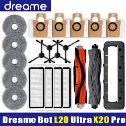 Dreame Bot L20 /L30 Ultra Accessories Main Side Brush Hepa Filter Mop Dust Bag Robot Vacuum Cleaner Replacement Parts