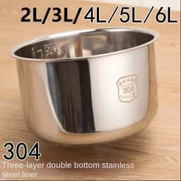 Pressure cooker 2L 3l4L 5L 6L inner pot rice liner 304 stainless steel non-stick cookware kitchen accessories utensils