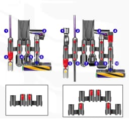 2pcs Storage Bracket Holder For Dyson V7 V8 V10 V11 V15 Vacuum Cleaner Place Brush Head Nozzle Cleaning