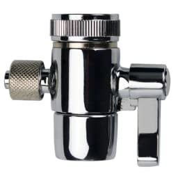 1pc Faucet Diverter Valve M22 Silver Above Counter Water Filter For 1/4" RO Tubing Water System Home Appliance Accessories