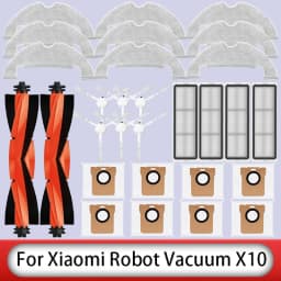 For Xiaomi Robot Vacuum X10 Replacement Spare Parts Accessories Main Side Brush Hepa Filter Mop Cloth Dust Bag