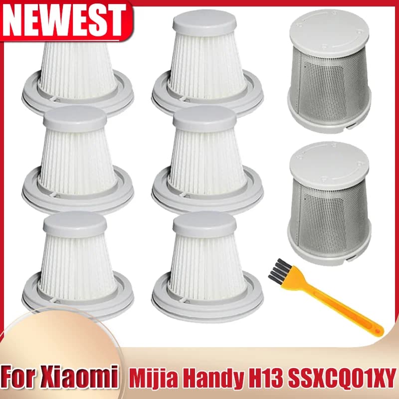 Hepa Filter And Cover For Xiaomi Mijia Handy Vacuum Cleaner SSXCQ01XY H13 Spare Parts Home Car Mini Wireless Replacement Parts