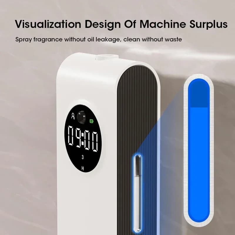 Wireless Hang Aromatherapy Machine Air Freshener Purifier with Night Light Essential Oil Perfume Diffuser Living Room Deodorizer