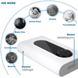 ALTHY Ozone Generator Machine For Water & Air & Oil - 1000 mg/h Timer Ozonizer Disinfection Sterilizer + Negative Ion Purifier