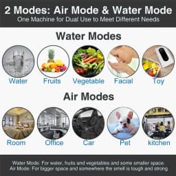 ALTHY Ozone Generator Machine For Water & Air & Oil - 1000 mg/h Timer Ozonizer Disinfection Sterilizer + Negative Ion Purifier