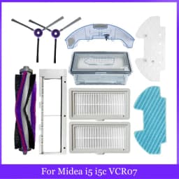 For Midea I5 I5C VCR07 VCR08 Robot Vacuum Cleaner Spare Parts Midea I5C Roller Brush Mop Bracket Dust Box Water Tank Accessories