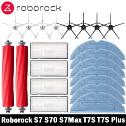 Roborock S7 S70 S7Max T7S Plus Robot Vacuum Cleaner Accessories Main Brush Cover HEPA Filter Mop Pad Spare Parts
