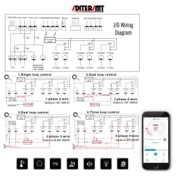 SDITER WIFI 380V 9KW Electric Heater Control Panel for Sauna Parts Multifunction Temperature Light Fan Music Massager Switch