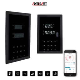 SDITER WIFI 380V 9KW Electric Heater Control Panel for Sauna Parts Multifunction Temperature Light Fan Music Massager Switch
