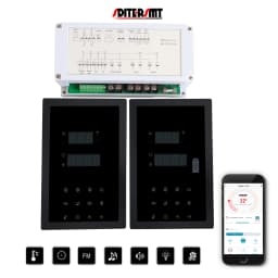 SDITER WIFI 380V 9KW Electric Heater Control Panel for Sauna Parts Multifunction Temperature Light Fan Music Massager Switch