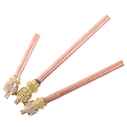 5 Pcs Service/Access Valve 1/4" SAE * 1/4" OD * 4" Stem Core AC Refrigerator Air Conditioning Refrigeration Accessories