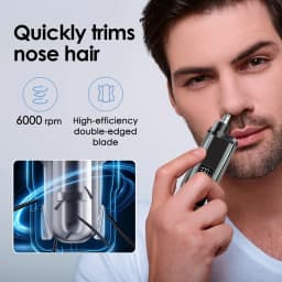 Portable Electric Nose Hair Trimmer USB charging Nose Ears Hair Eyebrow Trimmer for Men Rechargeable Painless set