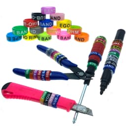 Silicone Rubber Decorative Band For Coffee Machine Nozzle Scraper Kitchen Appliance Handle DIY Tool Butterfly Knife Rod Handle
