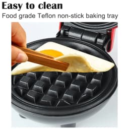 Mini Electric Waffle Maker 110V/220V Non-Stick Breakfast Machine for Home Kitchen Desserts and Fried Eggs