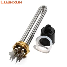 LUJINXUN Electric Water Heater DN32 DN40 DN50 Immersion Heating Element SUS304 220V Tubular Booster 3KW 4.5KW 6KW 9KW 220V 12KW
