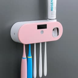 New Toothbrush UV Sterilizer Toothpaste Squeezer 2 in 1 UV Light Anti-bacteria Toothbrush Bacteria Killing Sanitizing Machine