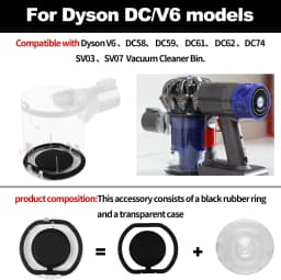 For Dyson V6 DC58 DC59 DC62 DC74 Vacuum Cleaner Dust Bin Lid Bucket Bottom Cover Replacement Dust Collection Parts