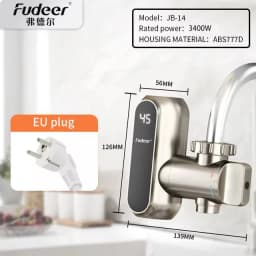 Fudeer Electric Water Heater Kitchen Faucet Conector Instant Hot Water Tap Adapter 220V  Water Heater Bathroom Accessories