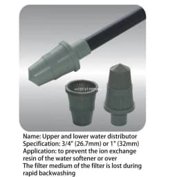 High-efficiency Water Softeners Distributor Top/Bottom Distributor Basket Strainer Water Softener Control for VALVE Part
