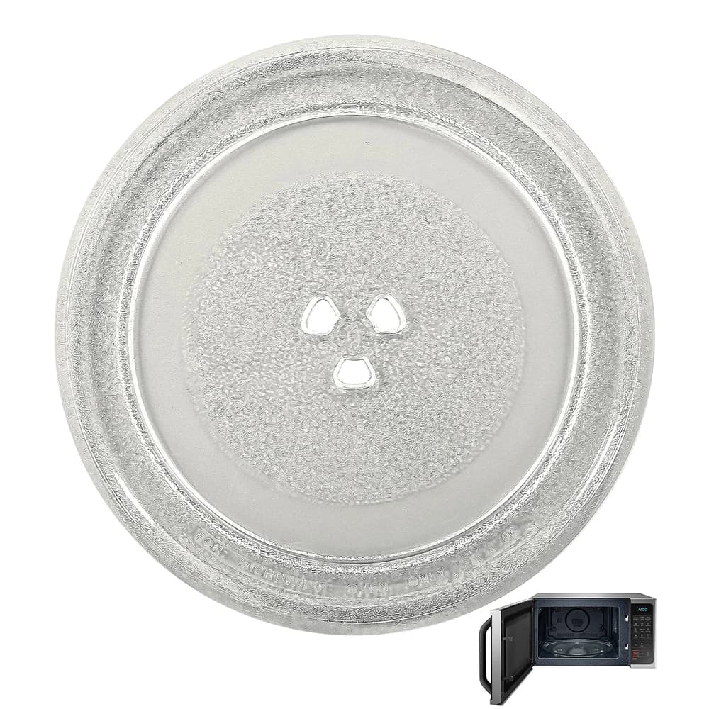 9.6" Microwave Plate Replacement Microwave Glass Turntable Plate 245mm Rotating Glass Universal Plate with 3 Devices