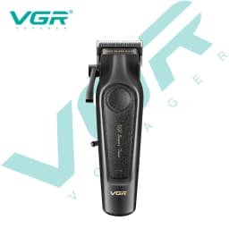 VGR V-197 High-End Professional Hair Clipper with Metal Leather Body Hair Trimmer with 7000 RPM Oil Head Carving and Push Cuttin