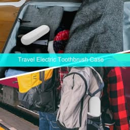 Toothbrush Travel Case for Oral B, Philips & Most Electric Toothbrush, Portable Dustproof Toothbrush Holder Protective Clean Box