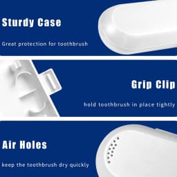 Toothbrush Travel Case for Oral B, Philips & Most Electric Toothbrush, Portable Dustproof Toothbrush Holder Protective Clean Box