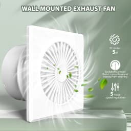 KCvents Reversible Ventilator Fan Exhaust Fan With Remote Control For Bathroom Room Kitchen Wall Mount Home ECO Friendly 4/6in