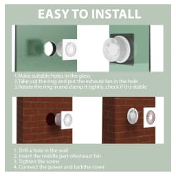 KCvents Reversible Ventilator Fan Exhaust Fan With Remote Control For Bathroom Room Kitchen Wall Mount Home ECO Friendly 4/6in
