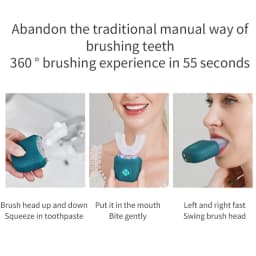 U-Shaped Electric Toothbrush Automatic Sonic Whitening Silicone Oral Care