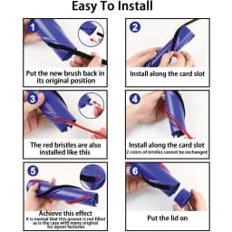 For Dyson V7 V8 V10 V11 Vacuum Cleaner Rolling Brush Strips, Soft Plush Strip Replacement parts,Double Check Before Buy