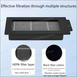 ECOVACS T50 PRO OMNI /T50 PRO  / T50 OMNI Robot Vacuum Spare Parts Main Side Brush Mop Cloths HEPA Filters Dust Bags Accessories