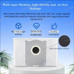 ECOVACS T50 PRO OMNI /T50 PRO  / T50 OMNI Robot Vacuum Spare Parts Main Side Brush Mop Cloths HEPA Filters Dust Bags Accessories