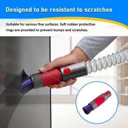 For Dyson V7 V8 V10 V11 V15 Dusting Brush Flexible Extension Hose Traceless Soft Brush Flat Suction Nozzle Head Vacuum Tool Part