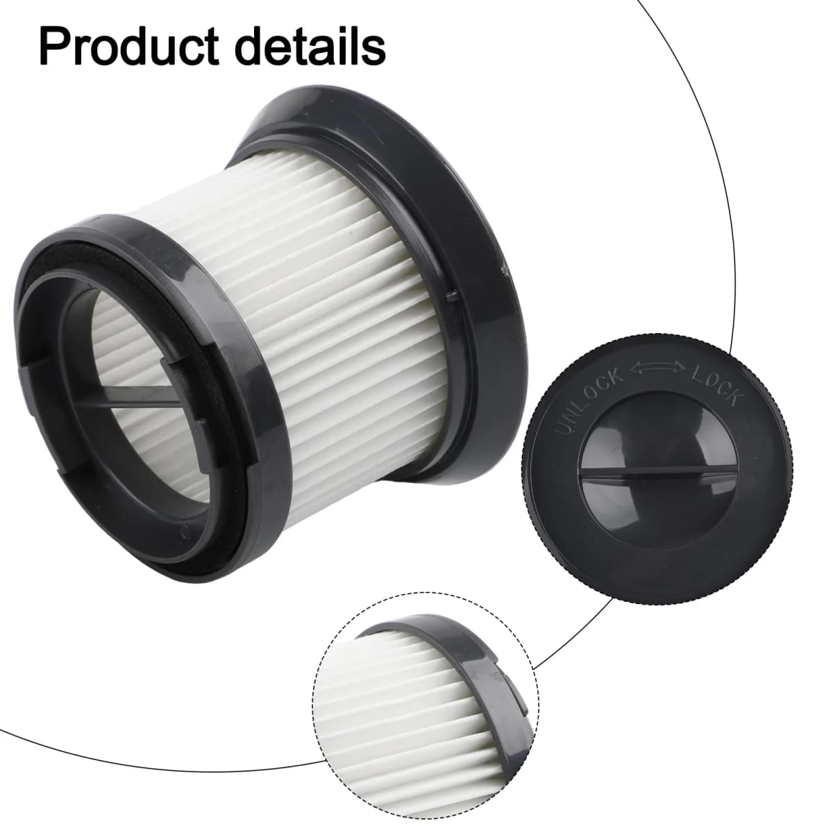 HEPA Exhaust Filter For CleanMaxx MJ1901B For Cyclone Vacuum, Replacement H13 Grade Filter With 0.3-Micron Particle Capture