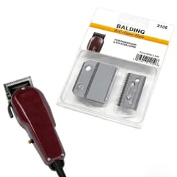 #2105,Professional 6X0 Precision Blade Compatible with Wahl Professional 5 Star Series Balding 8110 Hair Clipper,Silver