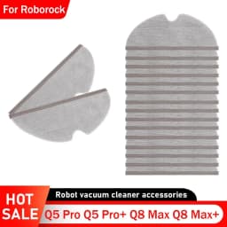 Mop Cloths Replacement For Roborock Q5 Pro Q5 Pro+ Q8 Max Q8 Max+ Vacuum Cleaner Accessories Washable Mopping Pads Spare Parts