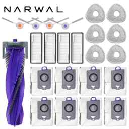 Narwal Freo Z Ultra Robot Vacuum Spare Parts Main Side Brushes Mop Cloths HEPA Filters Dust Bags Accessories