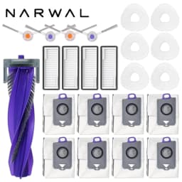 Narwal Freo Z Ultra Robot Vacuum Spare Parts Main Side Brushes Mop Cloths HEPA Filters Dust Bags Accessories