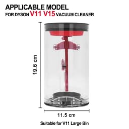 Large Dust Bin for Dyson V11 V15 SV14 SV15 SV22 Vacuum Cleaner Canister/Dust Bucket Replacement Part