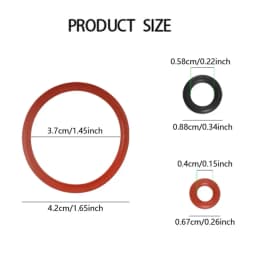 50pcs For Jura C-D-E-F-S-X-ENA-GIGA Coffee Machine O-ring Steam Probe Silicone O-Ring Seals Maintenance Set Replacement Parts